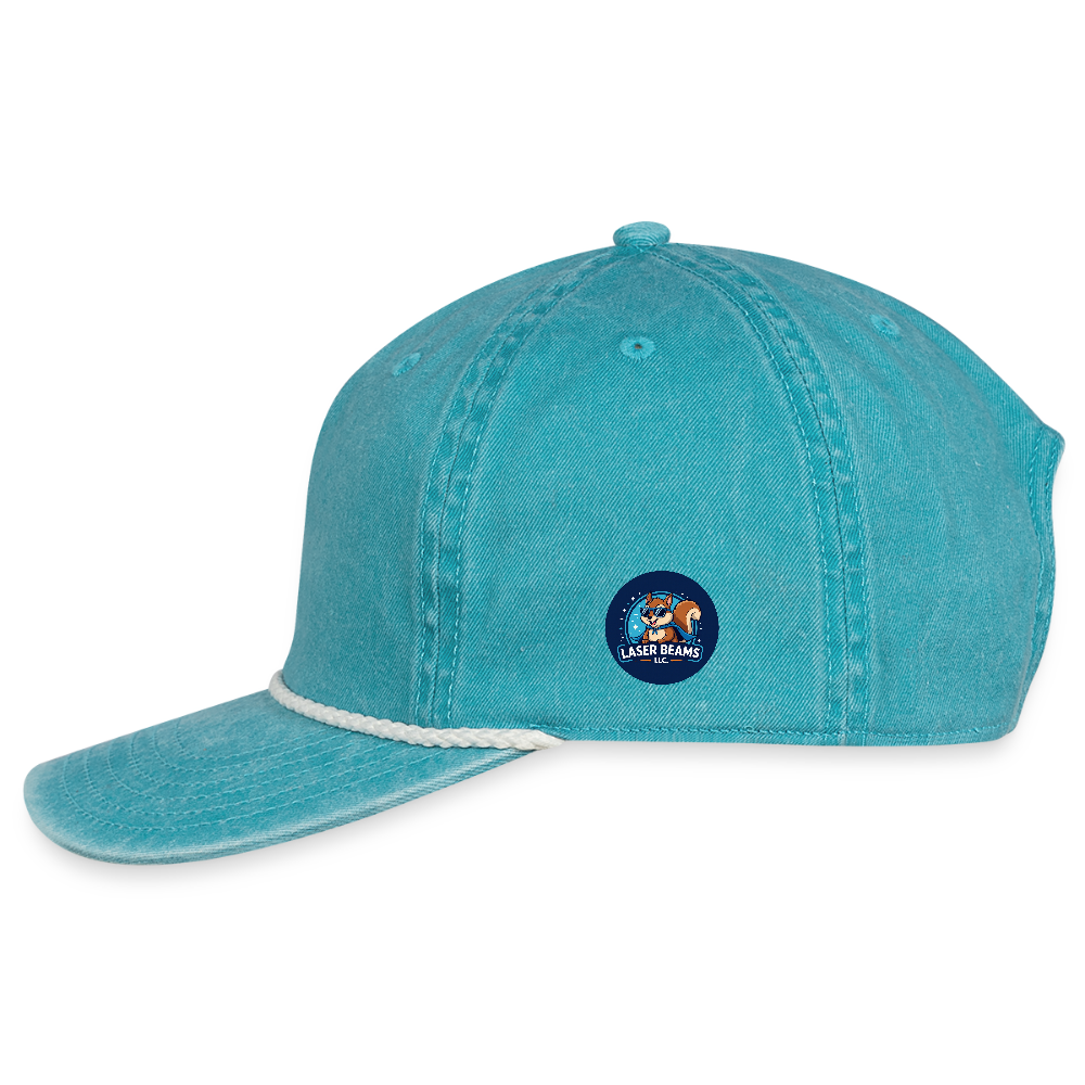 Vintage Washed Rope Cap - faded turquoise